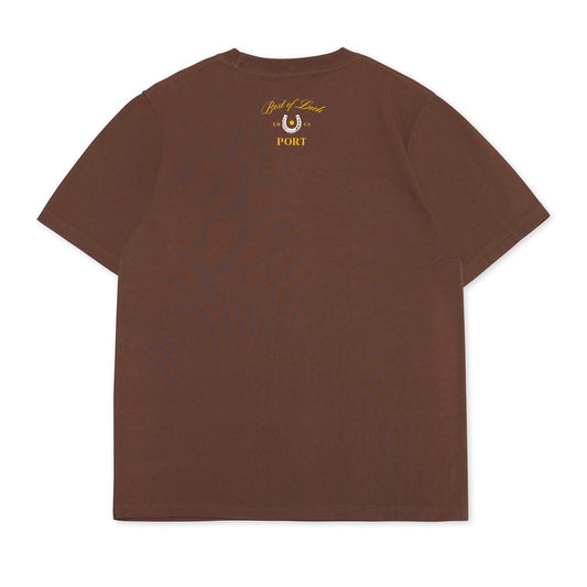 Port Horse Tee - Washed Brown