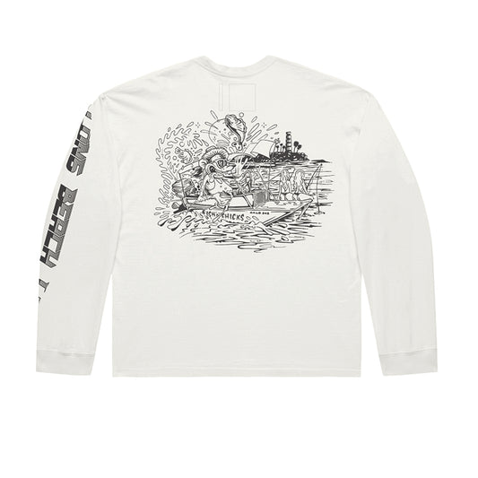 RIVER RAT VINTAGE WHITE LS