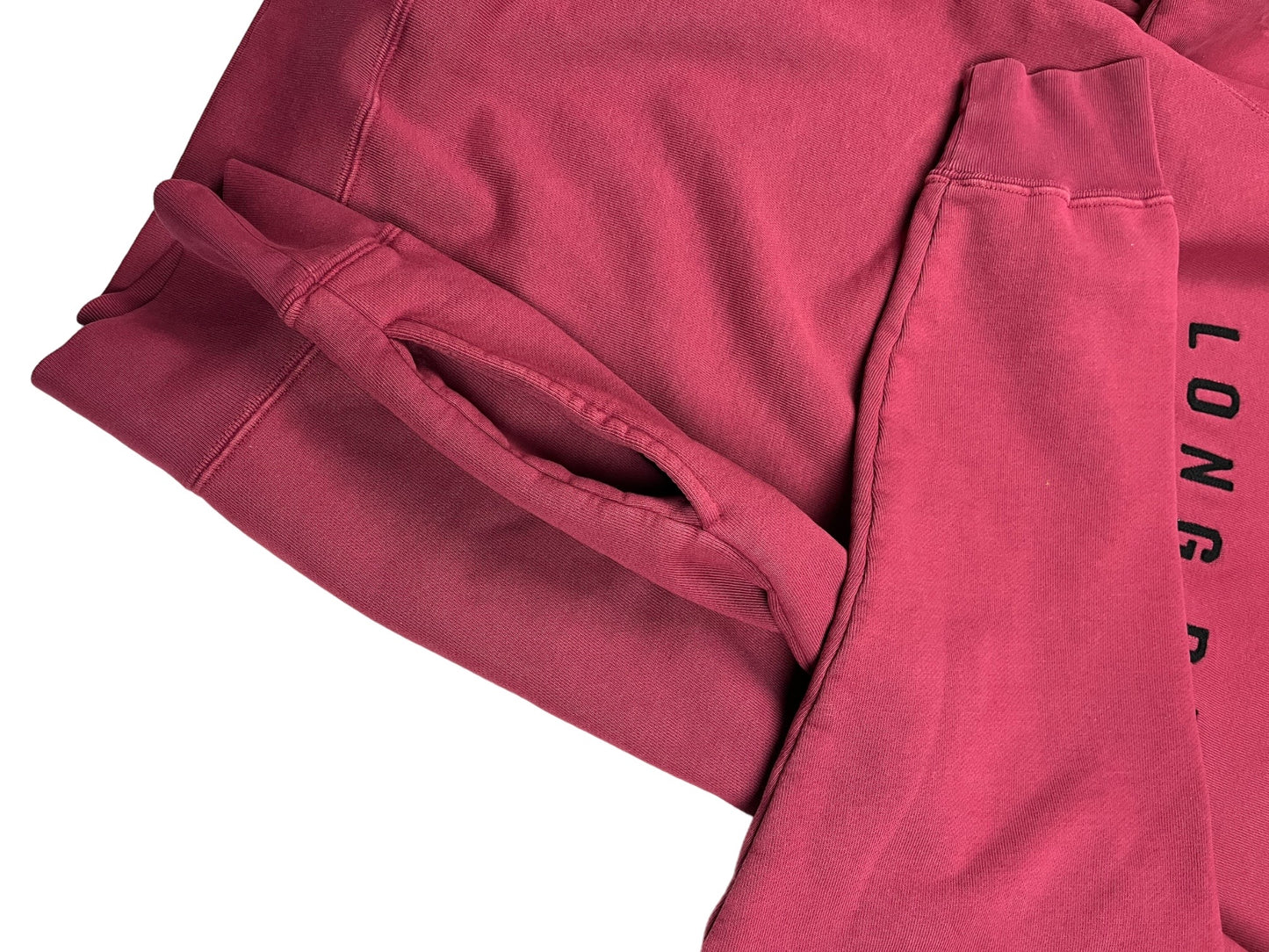 Long Beach Felt Pocket Crew Bleached Crimson