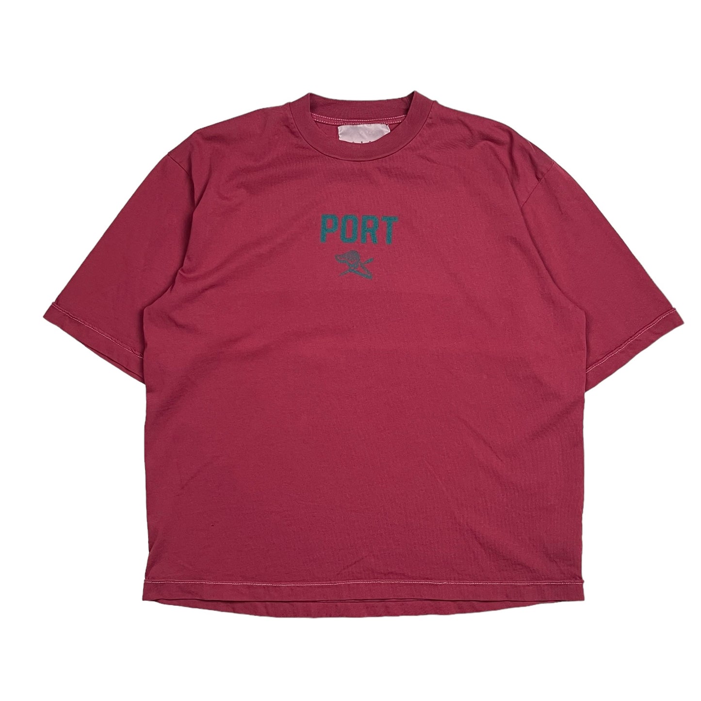 Port Box Tee Crimson