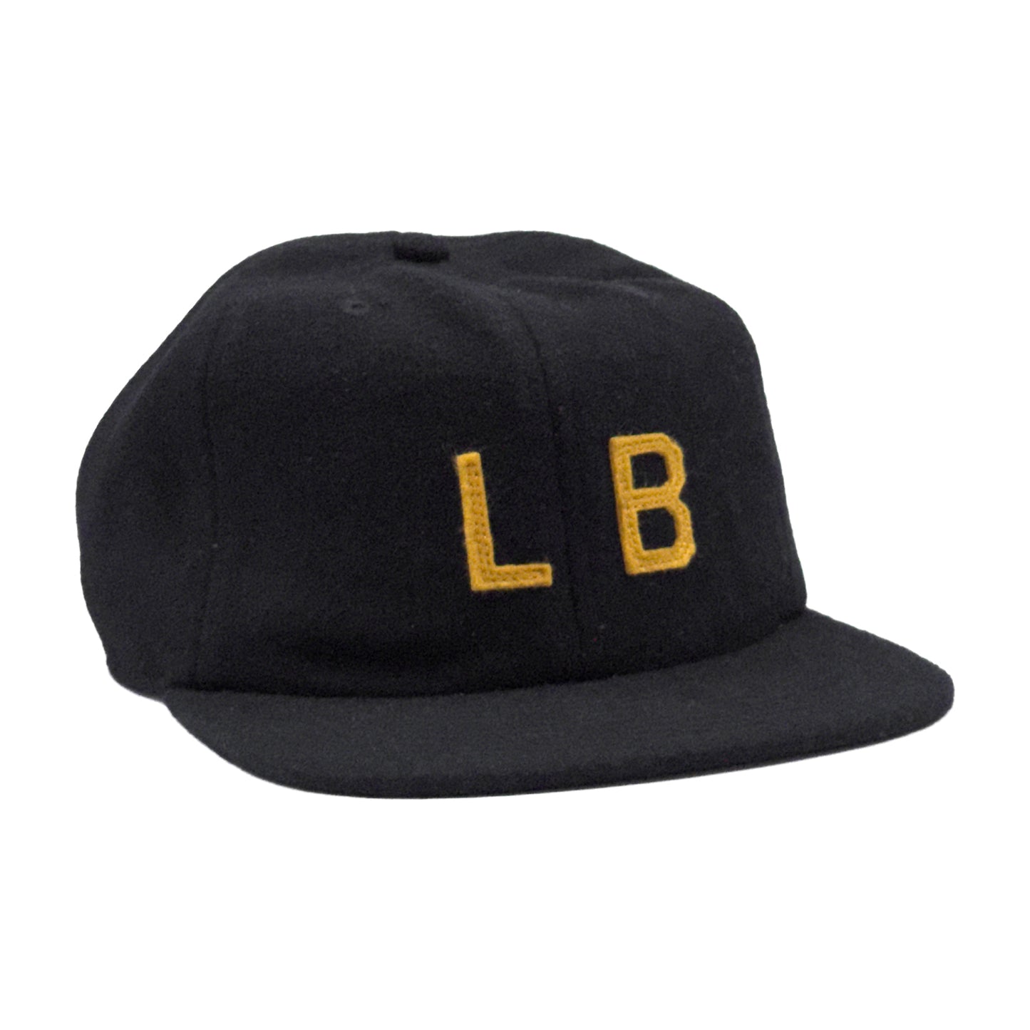 Port LB 6-panel Wool Cap Black/Gold
