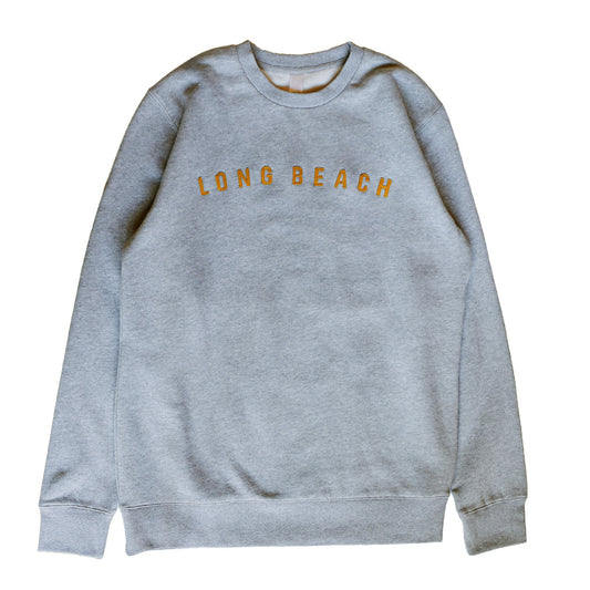 Long Beach Felt Crew Heather / Gold