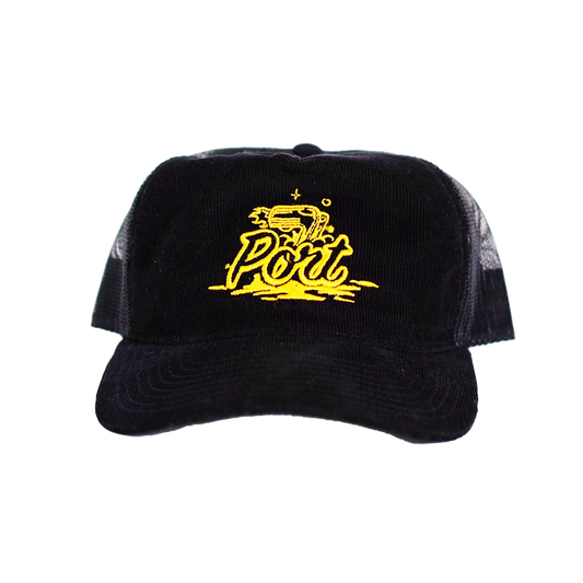 Black Cord Pipes Hat
