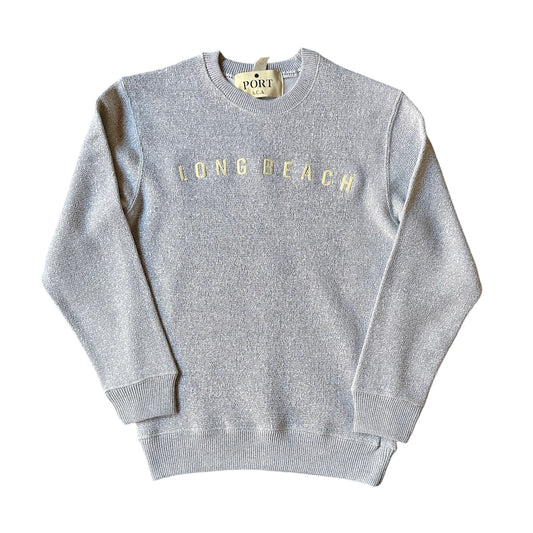 Long Beach Felt Crew Knit Grey