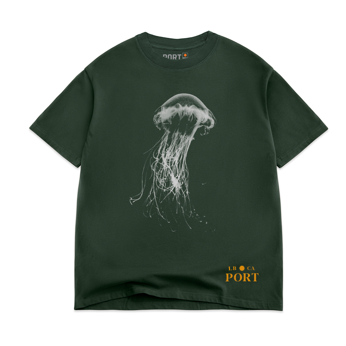 Port Jellyfish Tee - Forest