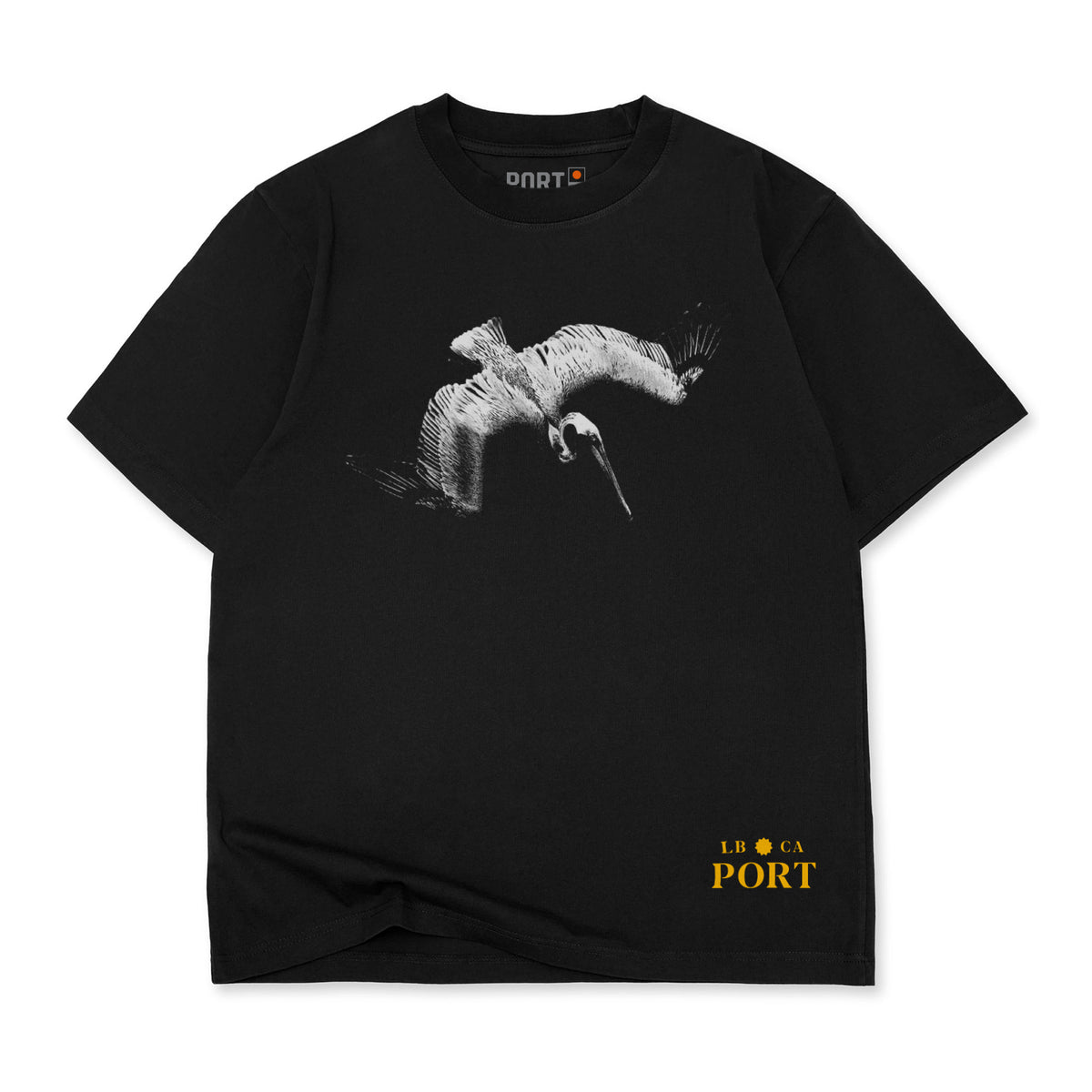 Port Pelican Tee - Washed Black