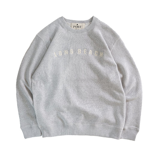 Long Beach Felt Crew Knit Grey