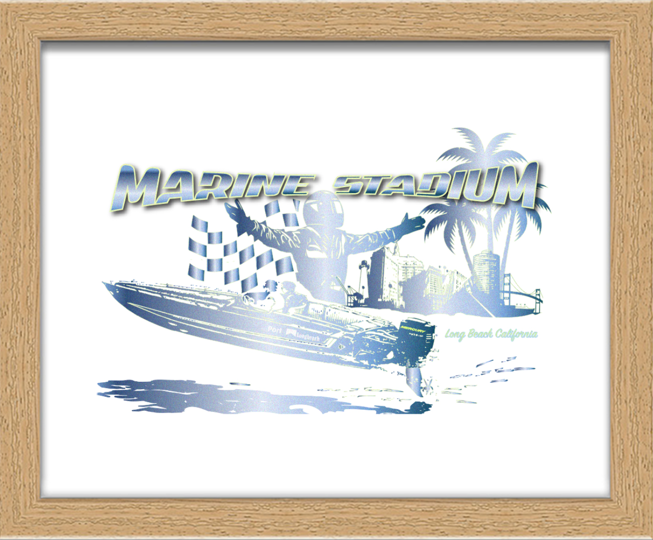Framed Marine Stadium Print