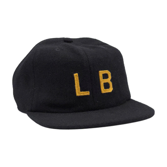Port LB 6-panel Wool Cap Black/Gold
