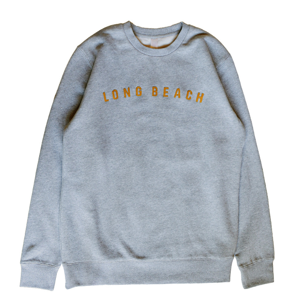 Long Beach Felt Crew Heather / Gold