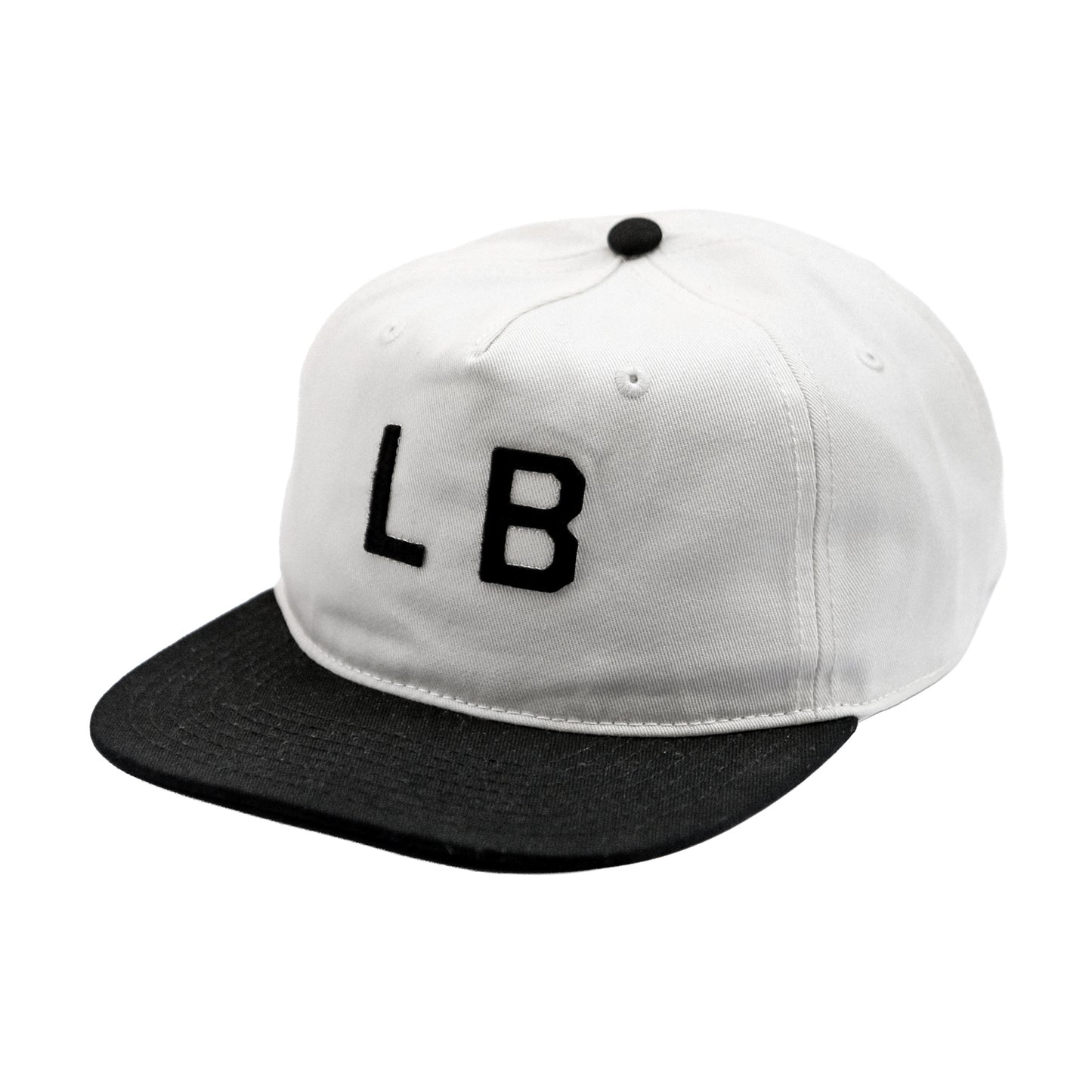 Port LB 5-panel Cap Black/White