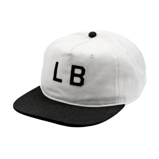 Port LB 5-panel Cap Black/White