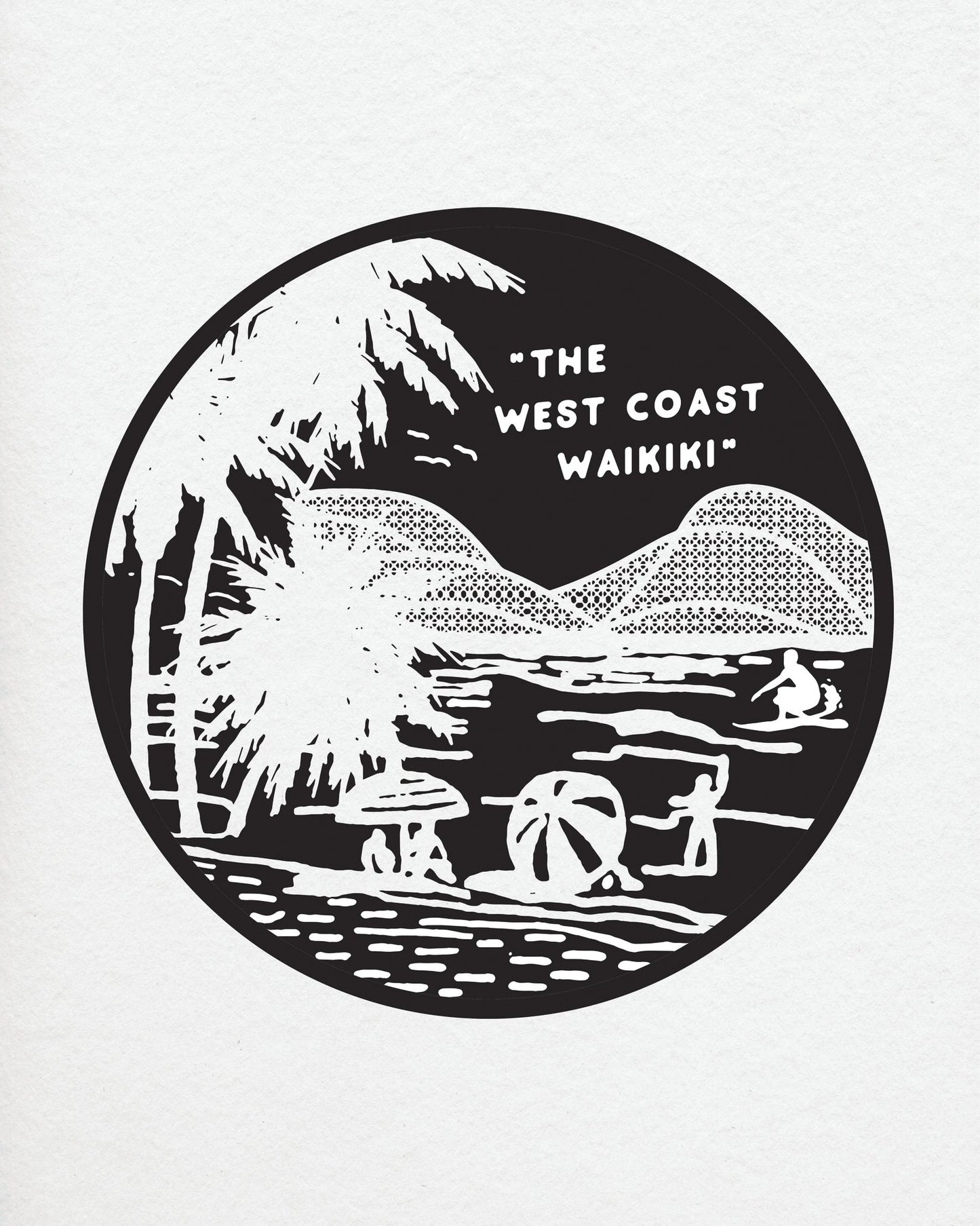The West Coast Waikiki Print